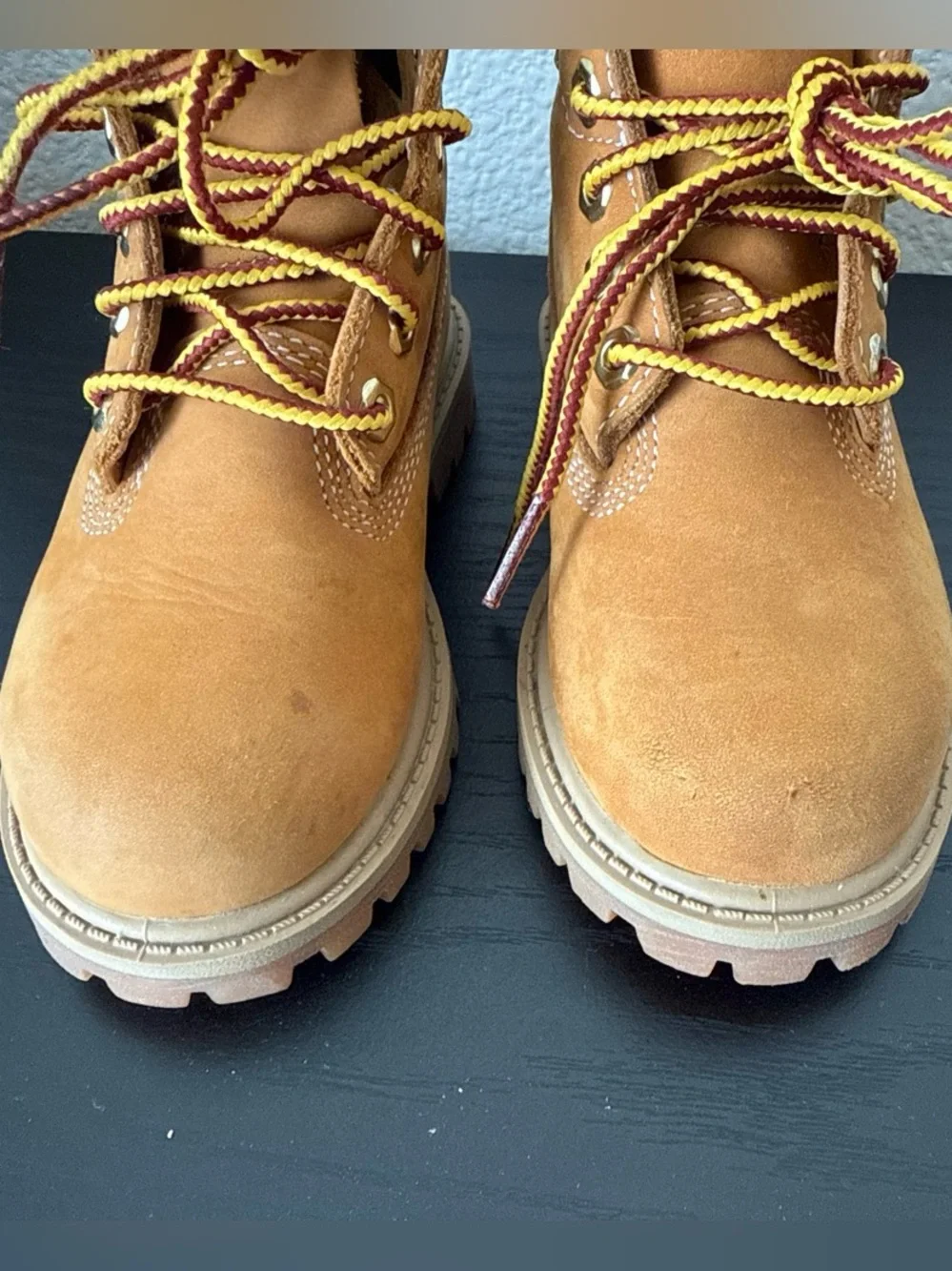 Timberland Kids Wheat Suede Lace-Up Work Boots
